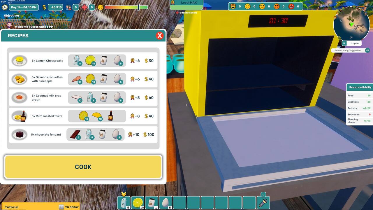 Tropical Resort Simulator (Paradise Beach Simulator) gameplay screenshot