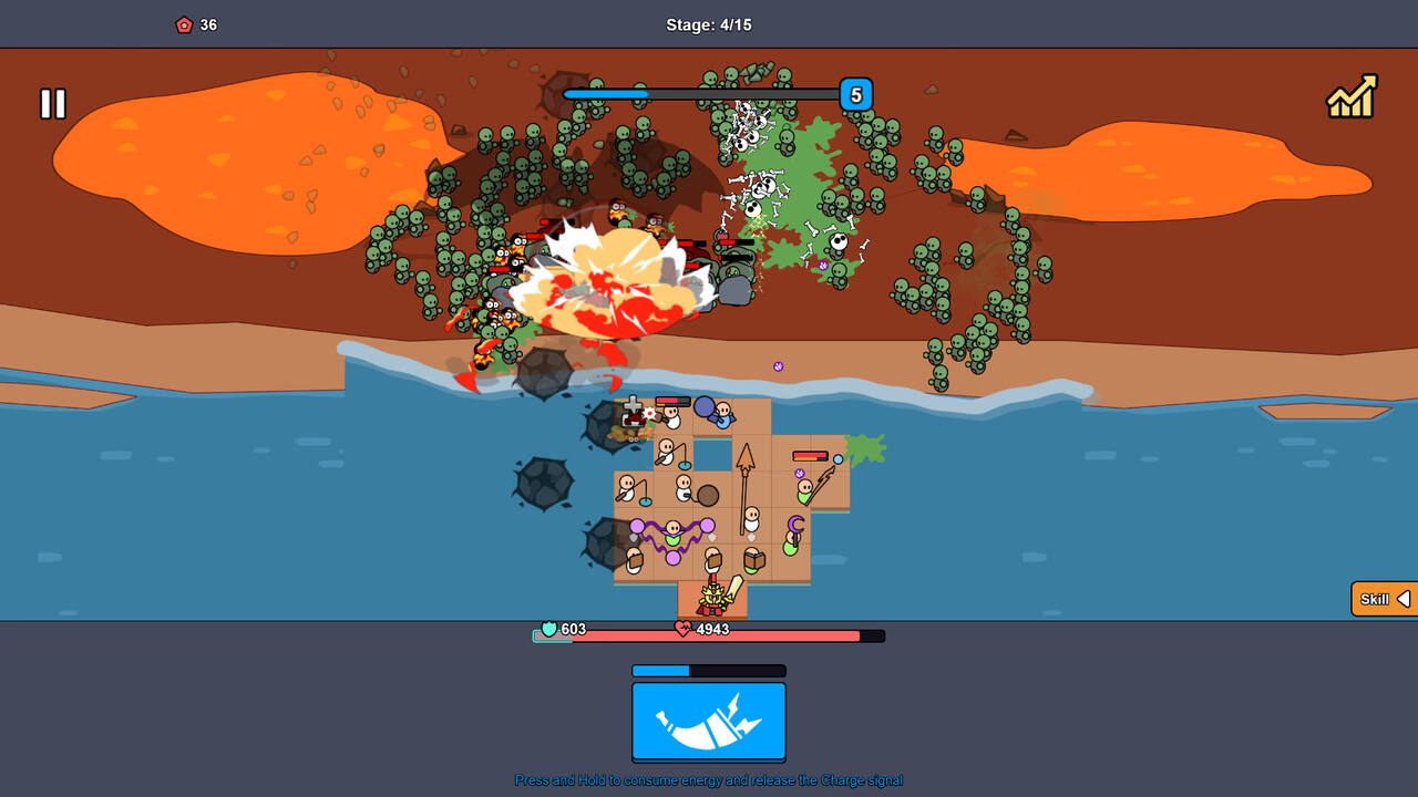 Beach Defense: Zombie Invasion gameplay screenshot